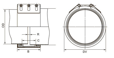 Муфты для соединения труб разного диаметра STRAUB-STEP-FLEX 2 .