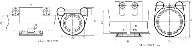 Спецификация STRAUB-GRIP d21.3 - 168.3 мм 