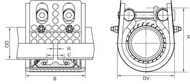 Противопрожарные муфты Спецификация STRAUB-METAL-GRIP d30.0 - 219.1 мм 